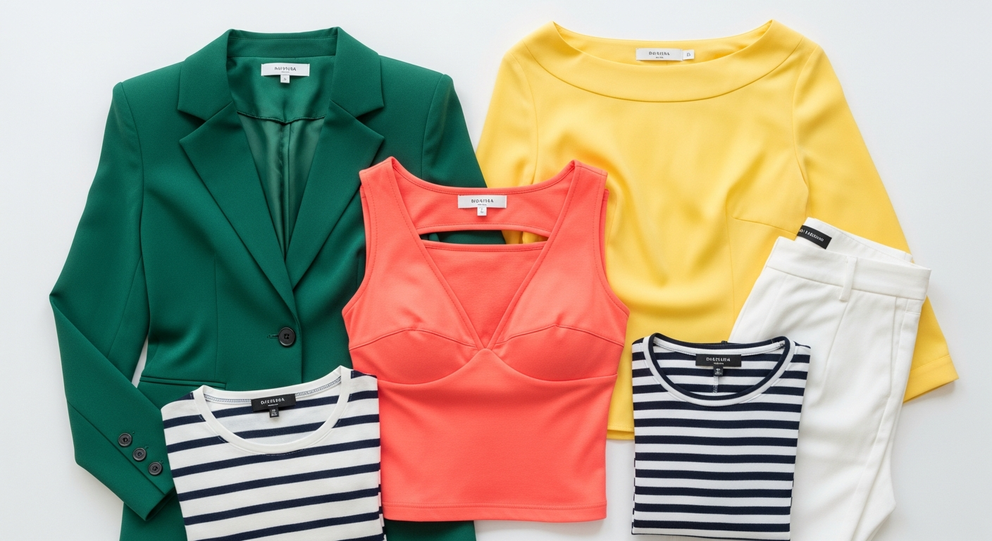 Ejemplos de blusas y tops favorecedores para cuerpo triángulo