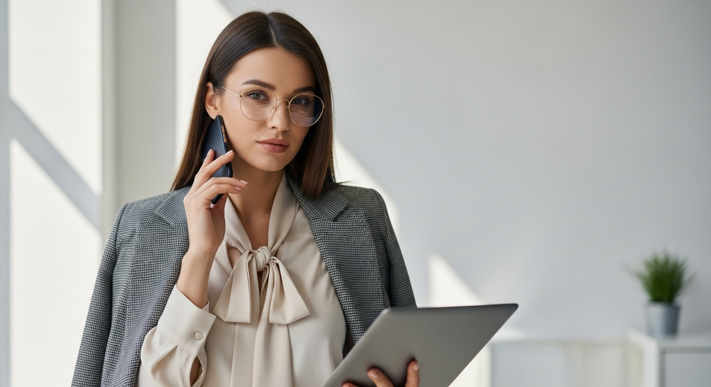 Ejemplo visual de look romántico para oficina