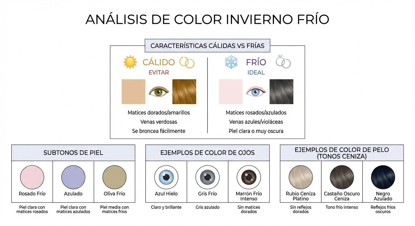 Guía visual para identificar características de invierno frío