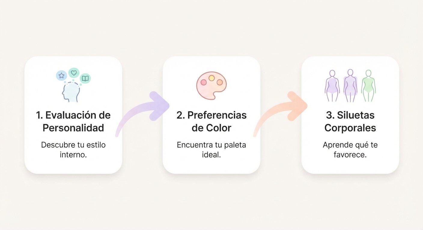 Visualizar los pasos del proceso del test de estilo