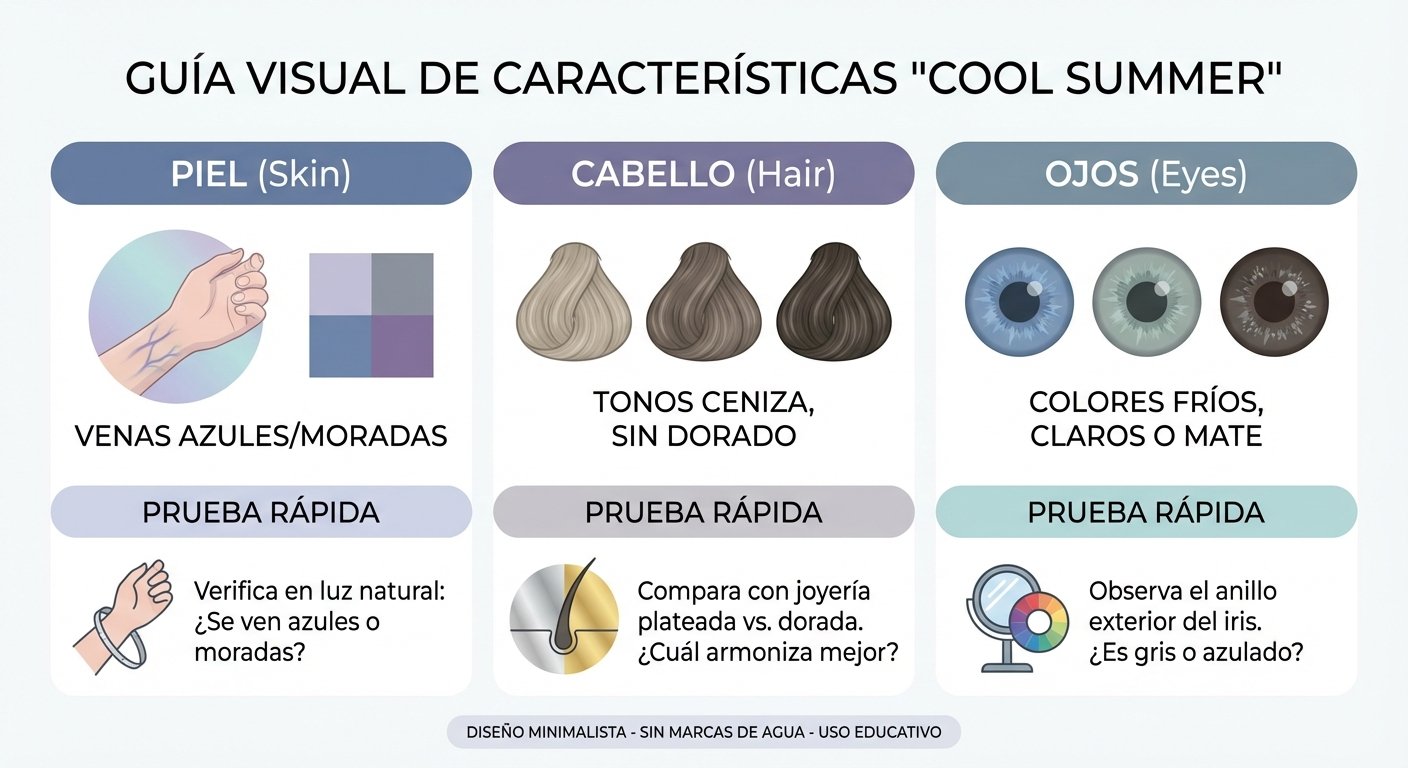 Guía visual para identificar las características físicas del verano frío