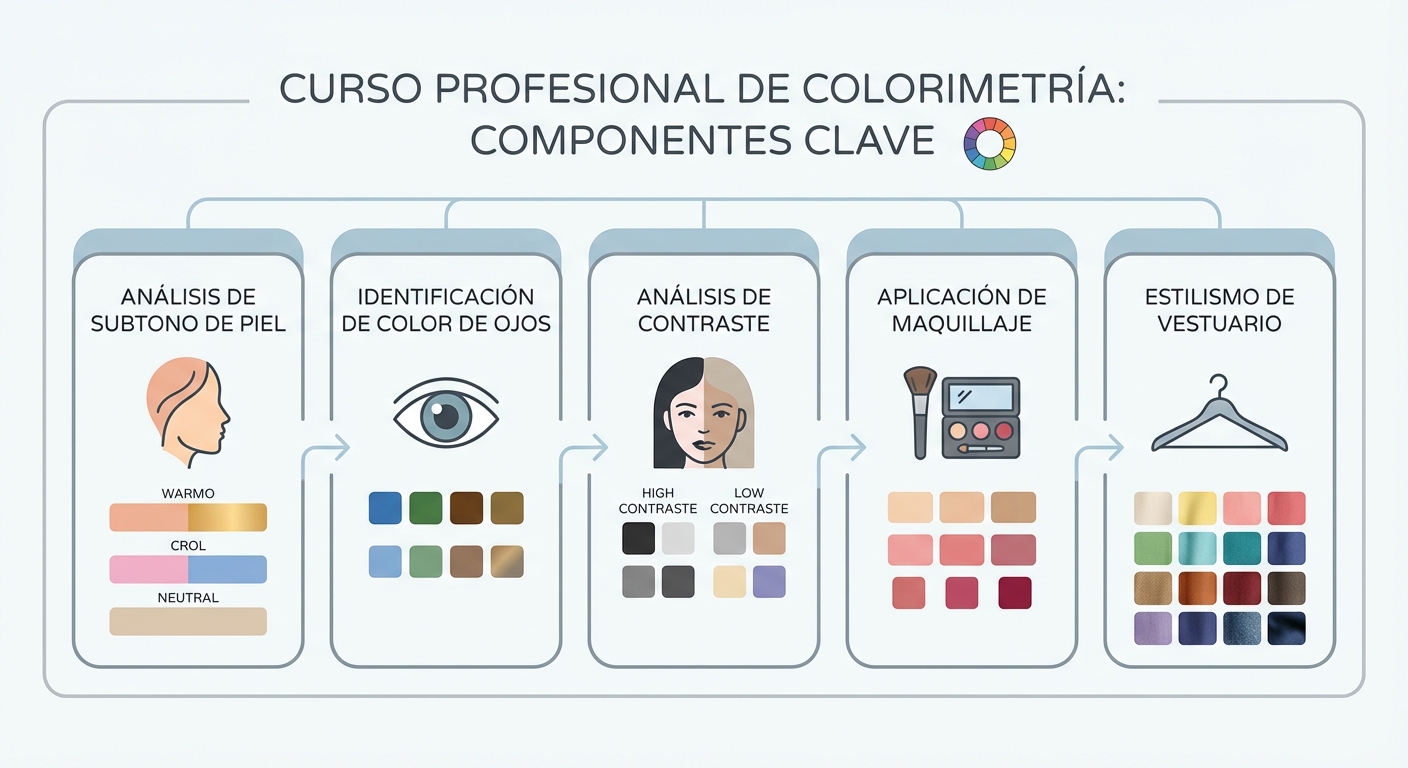 Explicar los componentes de un curso profesional