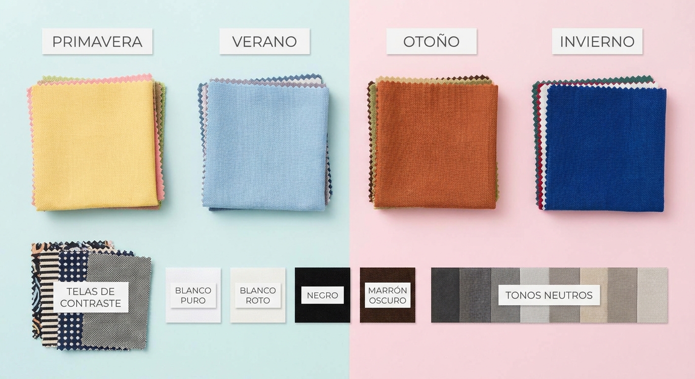 Guía visual con el contenido mínimo de un pack profesional de 4 estaciones organizado por categorías