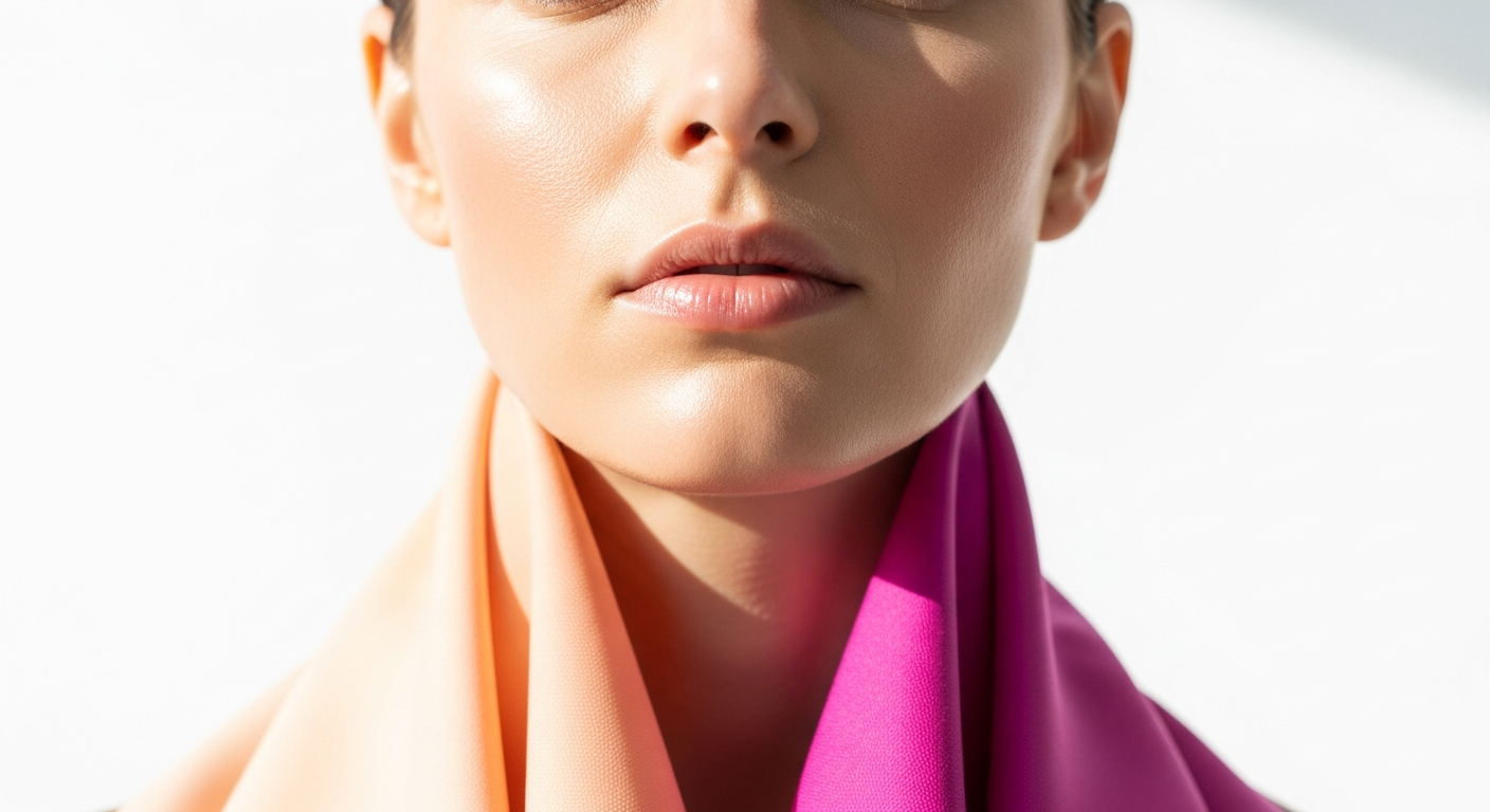 Mostrar visualmente el efecto de las telas sobre el rostro y la piel