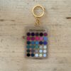 Llavero de colorimetría Invierno Oscuro (Deep Winter) — 30 colores de su paleta en acrílico